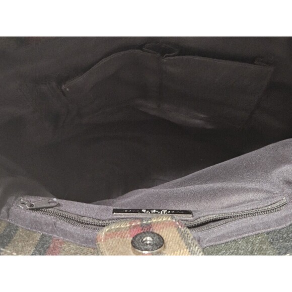 P&Y PRESTON & YORK Greem/Brown/Cream Zip SHOULDER PURSE/BAG - Picture 11 of 12